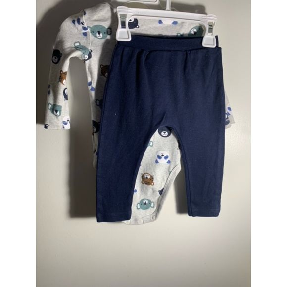Carters Bundle Brand New 2 Piece Sweater Outfit & Long Sleeve Bear Pants Set 12M - Picture 4 of 7